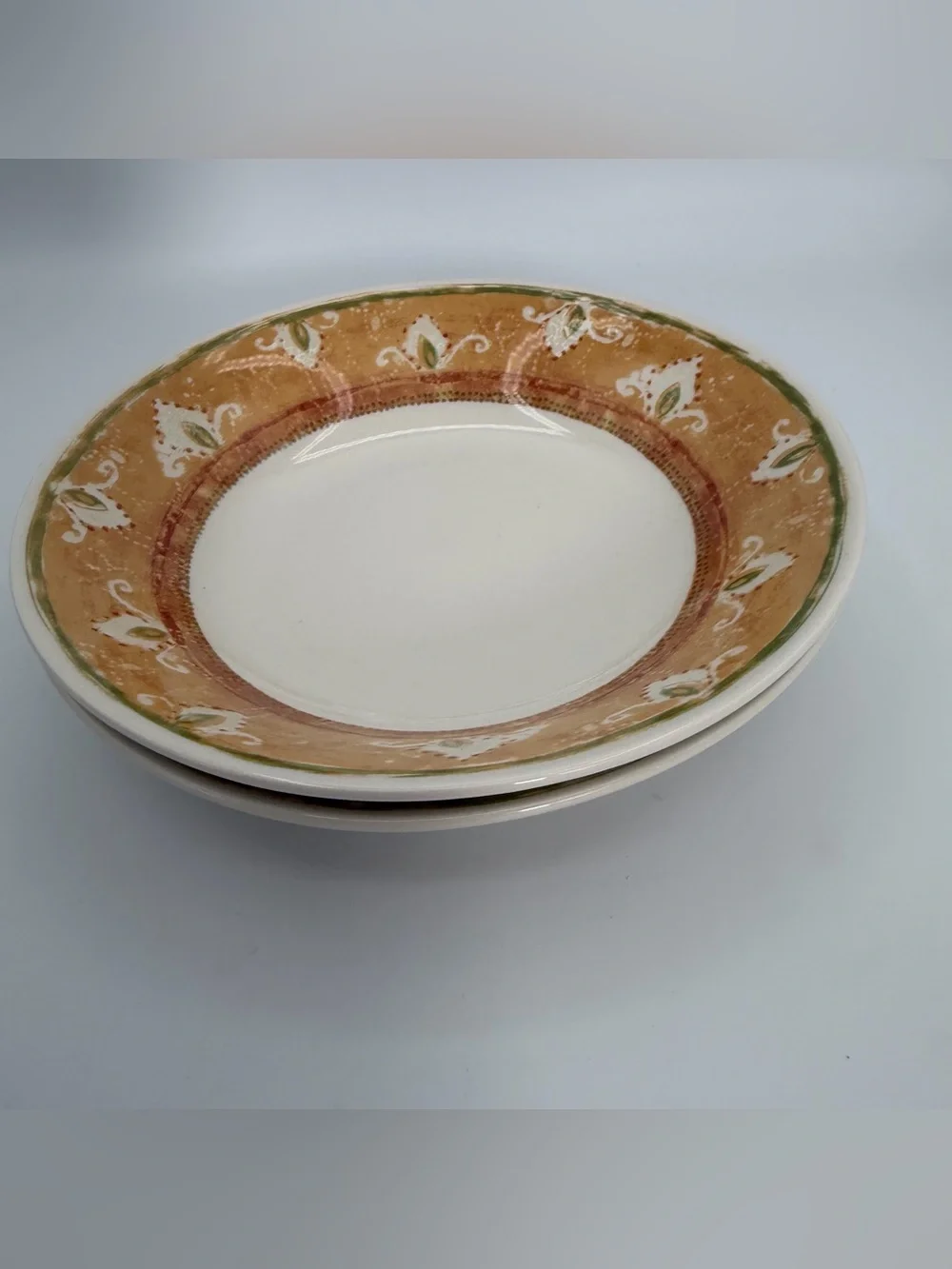 Pier 1 Moroccan Earthenware Dinnerware Set for 2 England 6 Pc Plates Bowls